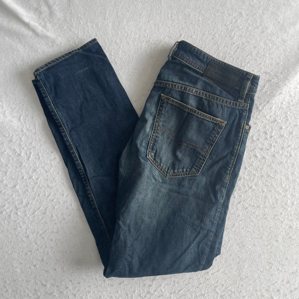Diesel Buster Jeans Mens 29 Blue Regular Slim Tapered Stretch‎ Denim